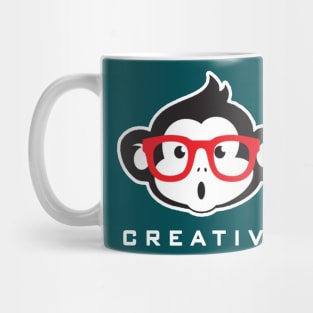 Cute Monkey With Glasses Mug